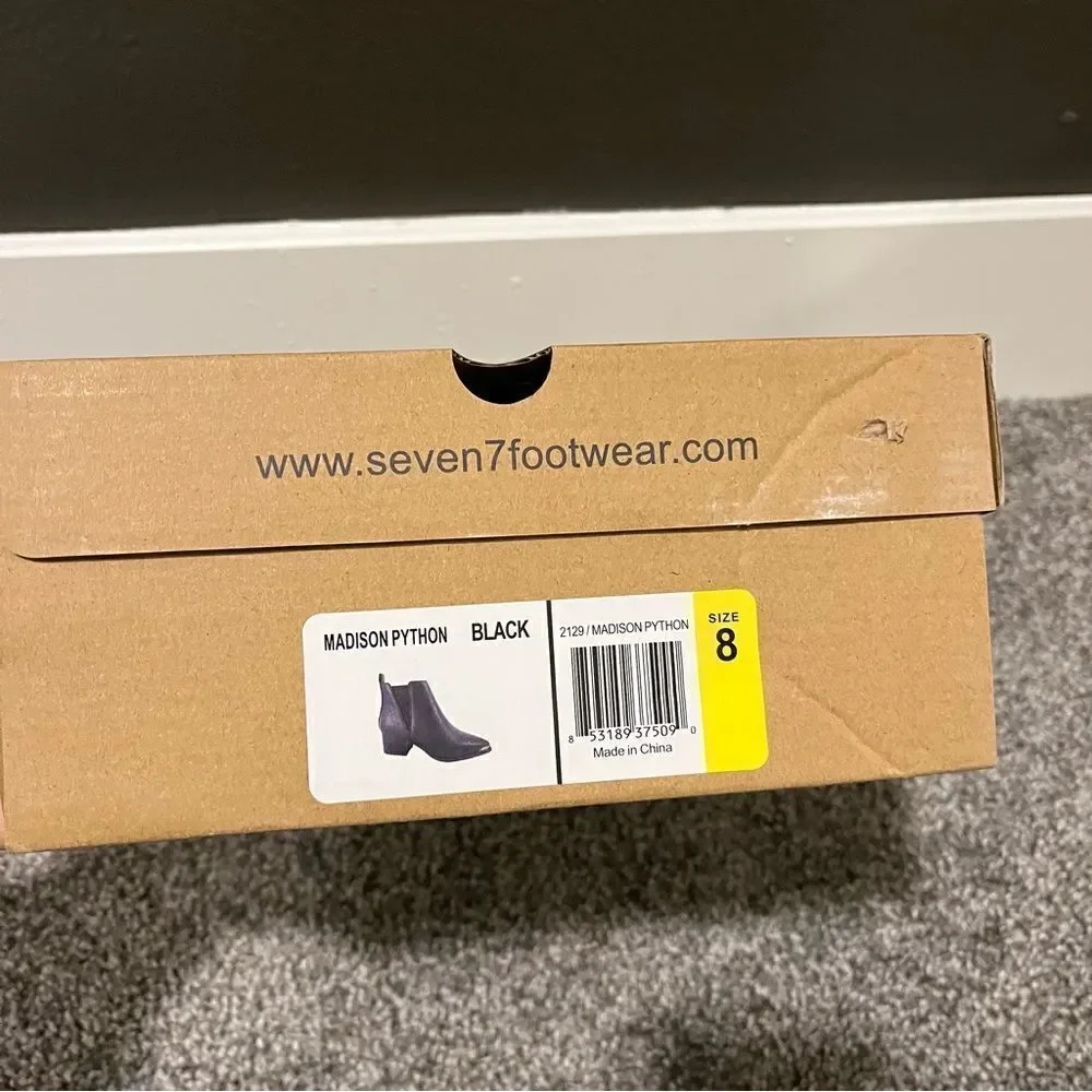 SEVEN7 Madison Python Pointed Bootie - Picture 8 of 15